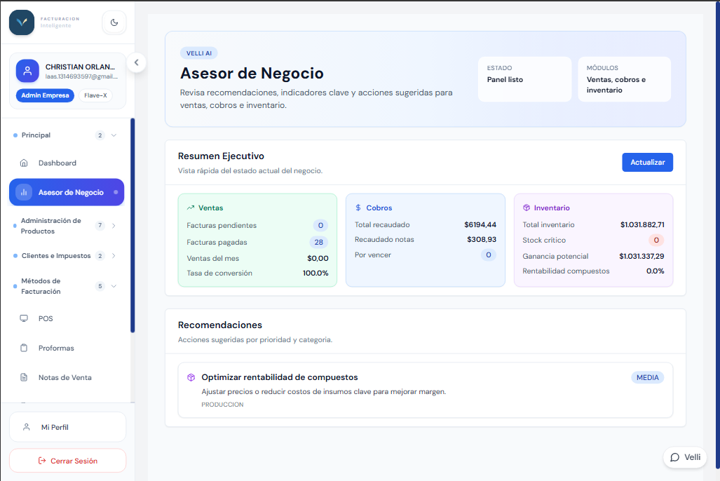 Asesor de negocio